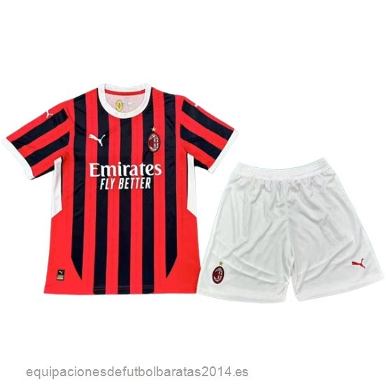 Nuevo 1ª Conjunto De Hombre AC Milan 24/25 Rojo Baratas